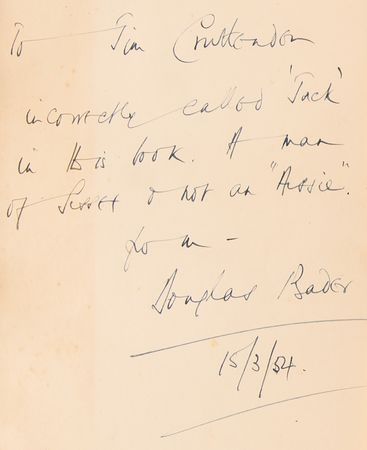 Lot #43 Douglas Bader Signed Book - Reach for the Sky - Image 2