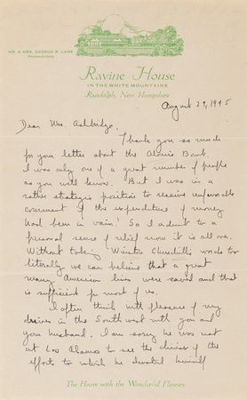Lot #102 James B. Conant Autograph Letter Signed on the Atomic Bomb - 