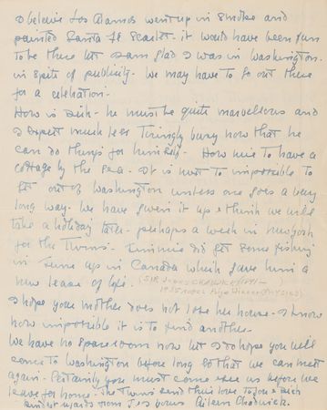 Lot #107 Aileen Chadwick War-Dated Autograph Letter Signed Five Days After Nagasaki - 