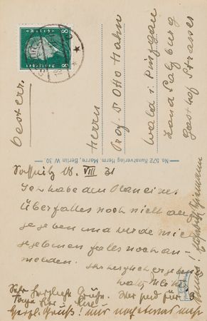 Lot #244 Lise Meitner Autograph Note Signed to Otto Hahn - Image 2