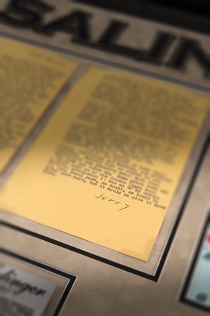 Lot #375 J. D. Salinger Typed Letter Signed on