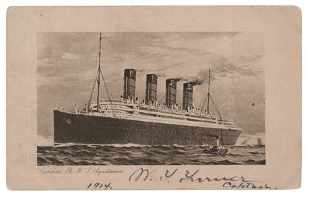 Lot #256 Lusitania: William Thomas Turner Signed