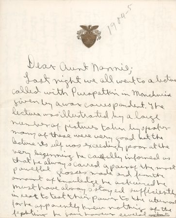 Lot #65 George S. Patton Early Autograph Letter