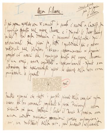 Lot #15 Benito Mussolini Handwritten Manuscript for His Fascist Newspaper, Il Popolo d'Italia - Weeks Before His March on Rome and Rise to Power - Image 2
