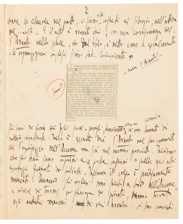 Lot #15 Benito Mussolini Handwritten Manuscript for His Fascist Newspaper, Il Popolo d'Italia - Weeks Before His March on Rome and Rise to Power - Image 3