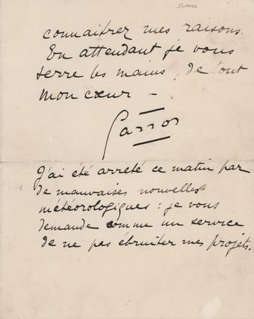 Lot #275 Roland Garros Autograph Letter Signed - Image 2