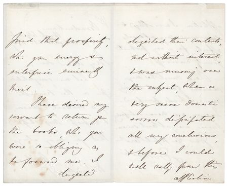 Lot #207 Benjamin Disraeli Autograph Letter Signed to the Manager of Her Majesty's Theatre - Image 2