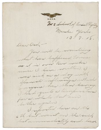 Lot #264 Roy Brown Autograph Letter Signed on the War - 