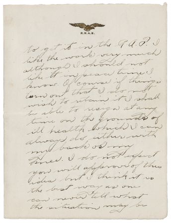 Lot #264 Roy Brown Autograph Letter Signed on the War - 