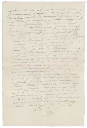 Lot #264 Roy Brown Autograph Letter Signed on the War - 