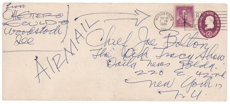 Lot #351 Chester Gould Autograph Letter Signed to the Host of The Dick Tracy Show - Image 2