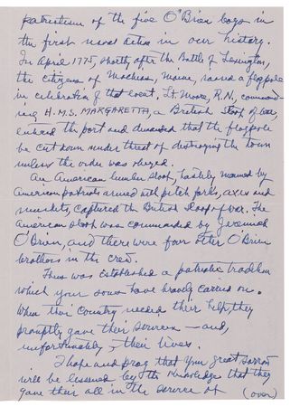 Lot #55 Chester Nimitz Autograph Letter Signed to the Parents of the Sullivan Brothers: 