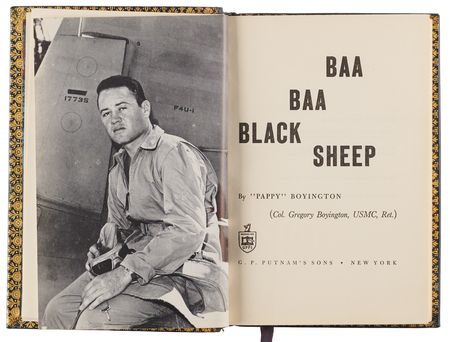 Lot #60 Pappy Boyington Author's Presentation Copy of Baa Baa Black Sheep - Image 2