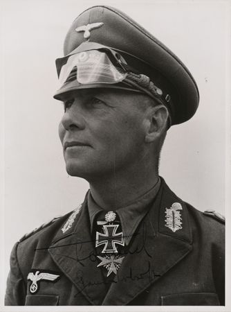 Lot #39 Erwin Rommel Signed Photograph
