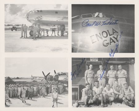 Lot #105 Enola Gay Signed Photograph