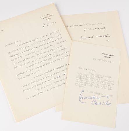 Lot #10 Winston Churchill Typed Letter Signed: Am