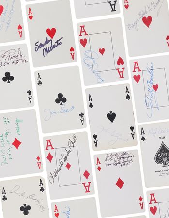 Lot #51 World War II Fighter Aces (18) Signed
