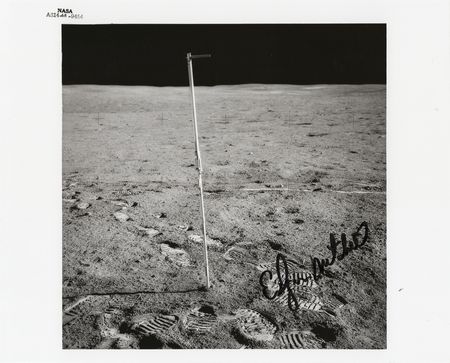 Lot #327 Edgar Mitchell Signed Photograph
