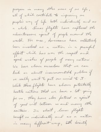 Lot #321 Jack Lousma Autograph Letter Signed: 