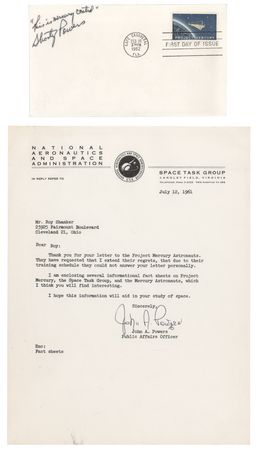 Lot #291 Shorty Powers Typed Letter Signed and
