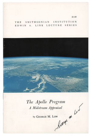 Lot #289 George M. Low Signed Booklet - 'The