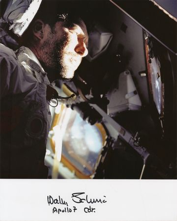Lot #306 Wally Schirra Signed Photograph
