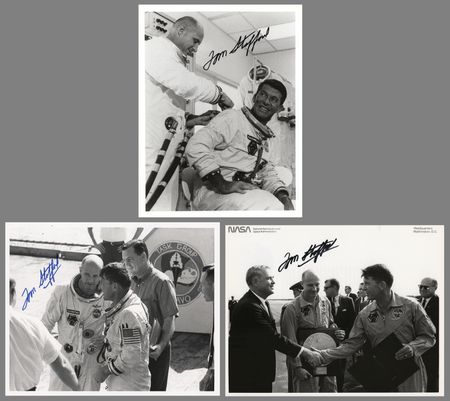 Lot #311 Tom Stafford (3) Signed Photographs
