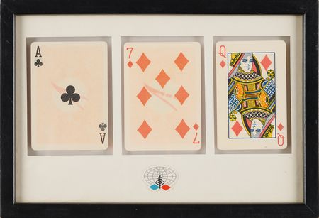 Lot #322 Apollo 14 Flame Proof Cards - Image 1