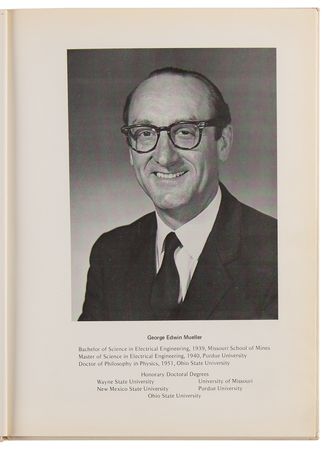Lot #290 George Mueller Rare Dedication Book - System Development Corporation - Image 2