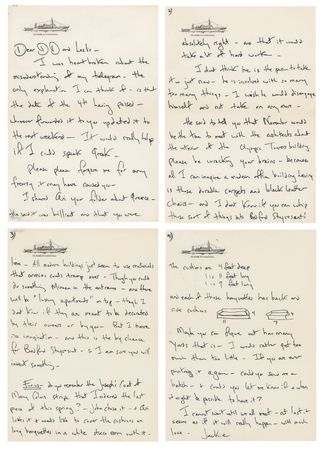 Lot #172 Jacqueline Kennedy Autograph Letter