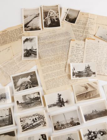 Lot #141 World War II U.S. Navy Destroyer Collection with John Steinbeck Typescript and (26) Period Photographs - Image 1