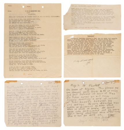 Lot #141 World War II U.S. Navy Destroyer Collection with John Steinbeck Typescript and (26) Period Photographs - Image 4