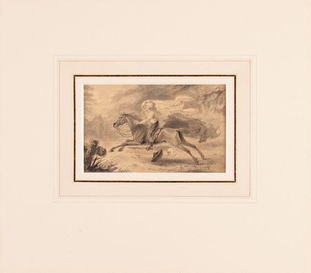 Lot #343 George Cruikshank Original Sketch