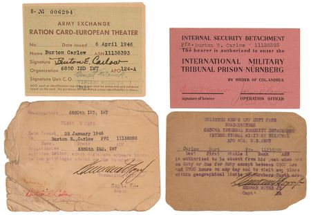 Lot #132 Nuremberg Trials: Signatures of (7) Nazi Defendants, Obtained by an International Military Tribunal Security Guard - Image 2