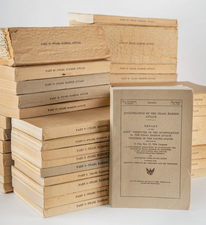 Lot #35 Pearl Harbor: Hearings and Report of the