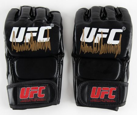 Lot #195 Donald Trump (2) Signed UFC MMA Gloves - Image 1