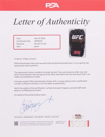 Lot #195 Donald Trump (2) Signed UFC MMA Gloves - Image 2