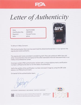 Lot #195 Donald Trump (2) Signed UFC MMA Gloves - Image 3