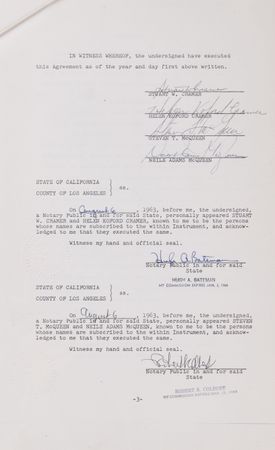 Lot #398 Steve McQueen Los Angeles Property Escrow Portfolio Signed (10) Times - Image 3
