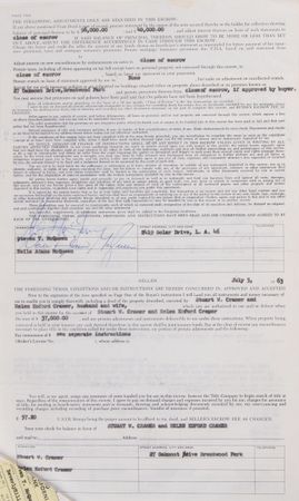 Lot #398 Steve McQueen Los Angeles Property Escrow Portfolio Signed (10) Times - Image 7