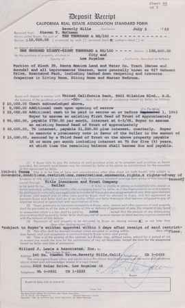 Lot #398 Steve McQueen Los Angeles Property Escrow Portfolio Signed (10) Times - Image 8
