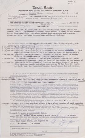 Lot #398 Steve McQueen Los Angeles Property Escrow Portfolio Signed (10) Times - Image 10