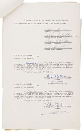 Lot #398 Steve McQueen Los Angeles Property Escrow Portfolio Signed (10) Times - Image 2