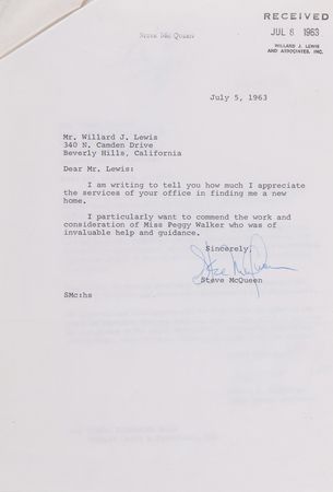 Lot #398 Steve McQueen Los Angeles Property Escrow Portfolio Signed (10) Times - Image 11