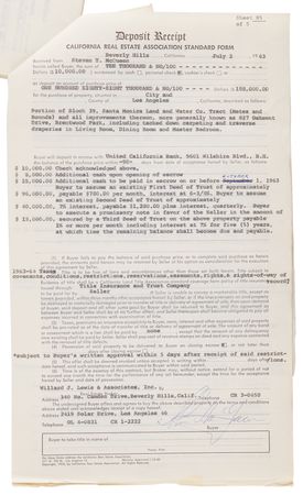 Lot #398 Steve McQueen Los Angeles Property Escrow Portfolio Signed (10) Times - Image 3
