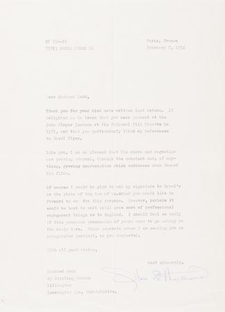 Lot #413 Olivia de Havilland Collection of (27) Typed Letters Signed on Her Life, Career, and Errol Flynn - Image 3
