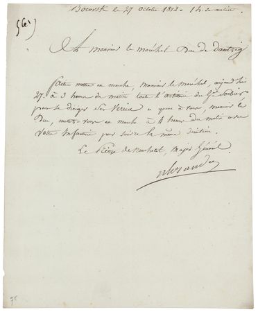 Lot #270 Louis-Alexandre Berthier Letter Signed -