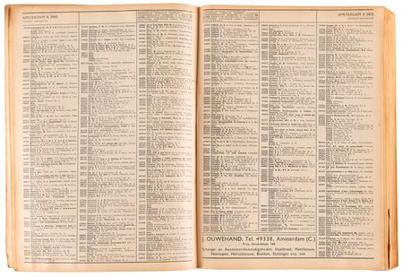 Lot #92 Anne Frank: Dutch Telephone Directory (1942) - The Final Public Record of Anne Frank and Her Family Within a Vanishing Jewish World - Image 3