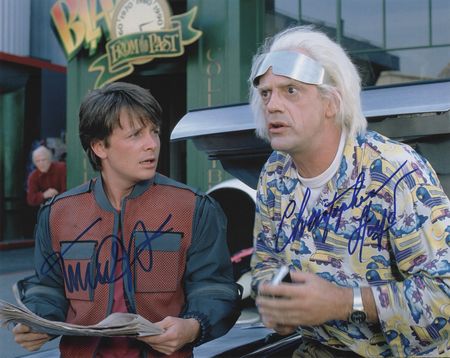 Lot #406 Back to the Future: Michael J. Fox and