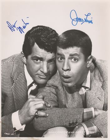 Lot #439 Dean Martin and Jerry Lewis Signed